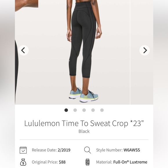 Lululemon Time to Sweat Crop Leggings - Picture 9 of 11